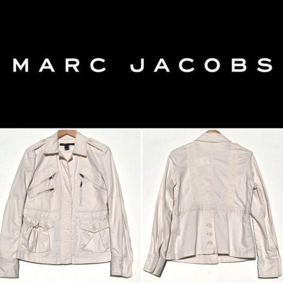 MARC JACOBS Ivory military/cargo cotton jacket - 8 - Picture 3 of 10